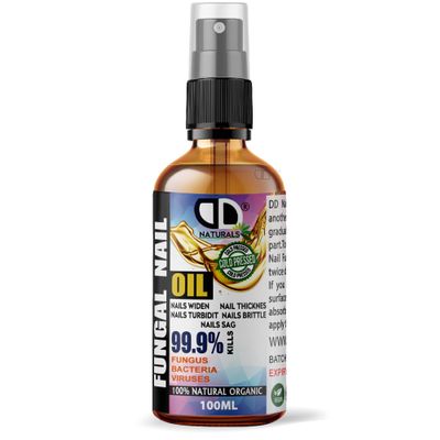 100ml Dropper Spray  100% Natural Anti-Fungal Nail Treatment for Toenails  Extra Strong Nail Strengthener for Damaged Nails, Repair & Healing"