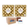 Ferrero Rocher Boxed Chocolates - 24 Pieces x 2-600g - Whole Hazelnut In Milk Chocolate - Ideal for Thank You Gifts, Boxed Treatz view 1