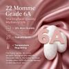 MATASSE 100% Mulberry Silk Sleep Mask 22 Momme Grade 6A 3D Contoured Eye Mask for Sleeping, 14mm Deep Eye Cups, Total Blackout Blindfold for Women Men, Adjustable Strap, Side Sleeper (Pink/Black) view 3