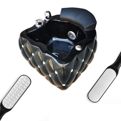 Acrylic Massage Footbath Nail Salon Pedicure Bathtub can Automatically Drain and Adjust Hot and Cold Water Colorful Light Surfing Best Pedicure at Home Spa Treatment ( Color : Gloss Black , Size : 65*