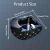 Acrylic Massage Footbath Nail Salon Pedicure Bathtub can Automatically Drain and Adjust Hot and Cold Water Colorful Light Surfing Best Pedicure at Home Spa Treatment ( Color : Gloss Black , Size : 65* view 2