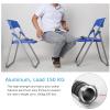 1 Pair of Adjustable Crutch with Knee Rest, Lightweight Walking Cane for Big Adults, Women & Men, Aluminum, Shock-Resistant & Load 150KG Family (S) Present view 2