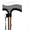 2 Pcs Aluminium Alloy Crutches,L-Shap Ergonomic Design Cane,Adjustable Folding Walking Stick, Non-Slip Base, 830-930 Mm Family Present view 3