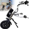 GEJLELDS Electric 500W Wheelchair Handcycle Wheelchair Attachment, Rehabilitation Therapy Electric Wheelchair Conversion Kit with Shock Absorber System,A view 1