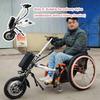 GEJLELDS Electric 500W Wheelchair Handcycle Wheelchair Attachment, Rehabilitation Therapy Electric Wheelchair Conversion Kit with Shock Absorber System,A view 2