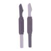 2pcs Eyebrow Trimming Knife, Facial Hair Removal for Women, Facial Hair Shaper Remover, Practical Easy to Use Dermaplaning Tool, Double Heads Stainless Steel Eyebrow Trimmer with Cover view 1