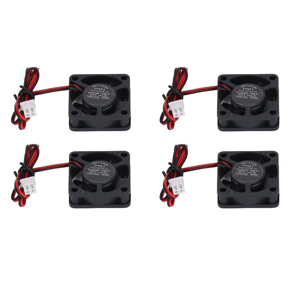 3010 DC Cooling Fan, DC Brushless Fan Low Noise Safe Stable Easy Installation for 4pcs Humidifier for 3D Printer (DC24V)