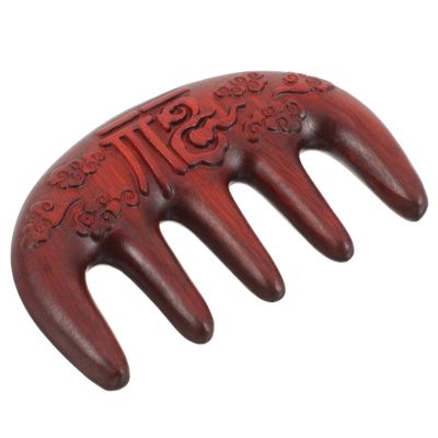 Kisangel Sandalwood Massage Comb Wood Wide Tooth Scalp Massager Wooden Hair Combs for Women for Curly Hair