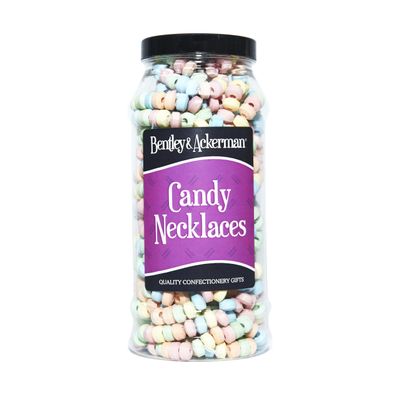 Candy Necklace Sweet Necklace Original Retro Sweets in a Gift Jar By Bentley & Ackerman's Sweet Shop.
