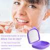 Denture Box Set, Retainer Case Denture Bath Cleaning kit, Denture Box with Mirror, with 2 Aligner Removal Tool, Chewies and Denture Brush for Braces Or Dentures Cleaning Storage for Travel view 4