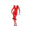PODSI Latex Dress Rubber Red Beautiful Women Dress Skirt,Red,XL view 1