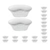 10 Set of Heel Pads for Big Shoes Anti Slip Shoe Grips Soft Sponge Heel Liners Sticker White 5mm view 1