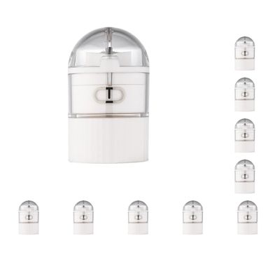 10 Set of Pill Crusher Pulverizer Grinder Med and Vitamin Breaker Medicine Divider White, 3x1.7x1.2 in