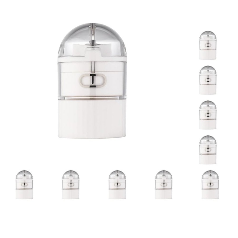 10 Set of Pill Crusher Pulverizer Grinder Med and Vitamin Breaker Medicine Divider White, 3x1.7x1.2 in