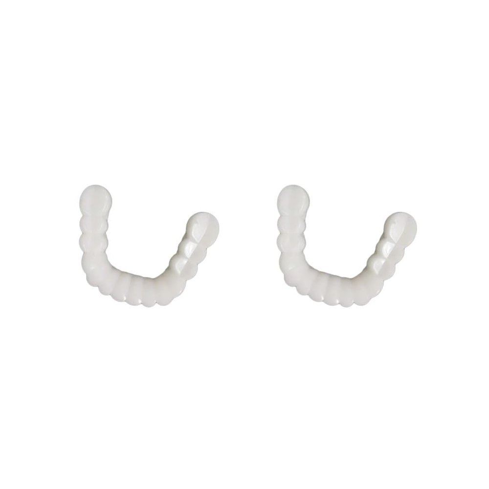2 Set of Resin Teeth Veneers Comfortable Dentures Tooth Cover Removable Reusable Lower Cover
