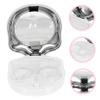 Warmhm Adorable Cat Paw Optical Lens Box Portable Travel Lens Case Double Compartment Holder for Cosmetics and Daily Use view 2