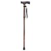 2 Pcs Aluminium Alloy Crutches,L-Shap Ergonomic Design Cane,Adjustable Folding Walking Stick, Non-Slip Base, 830-930 Mm Family Present view 3