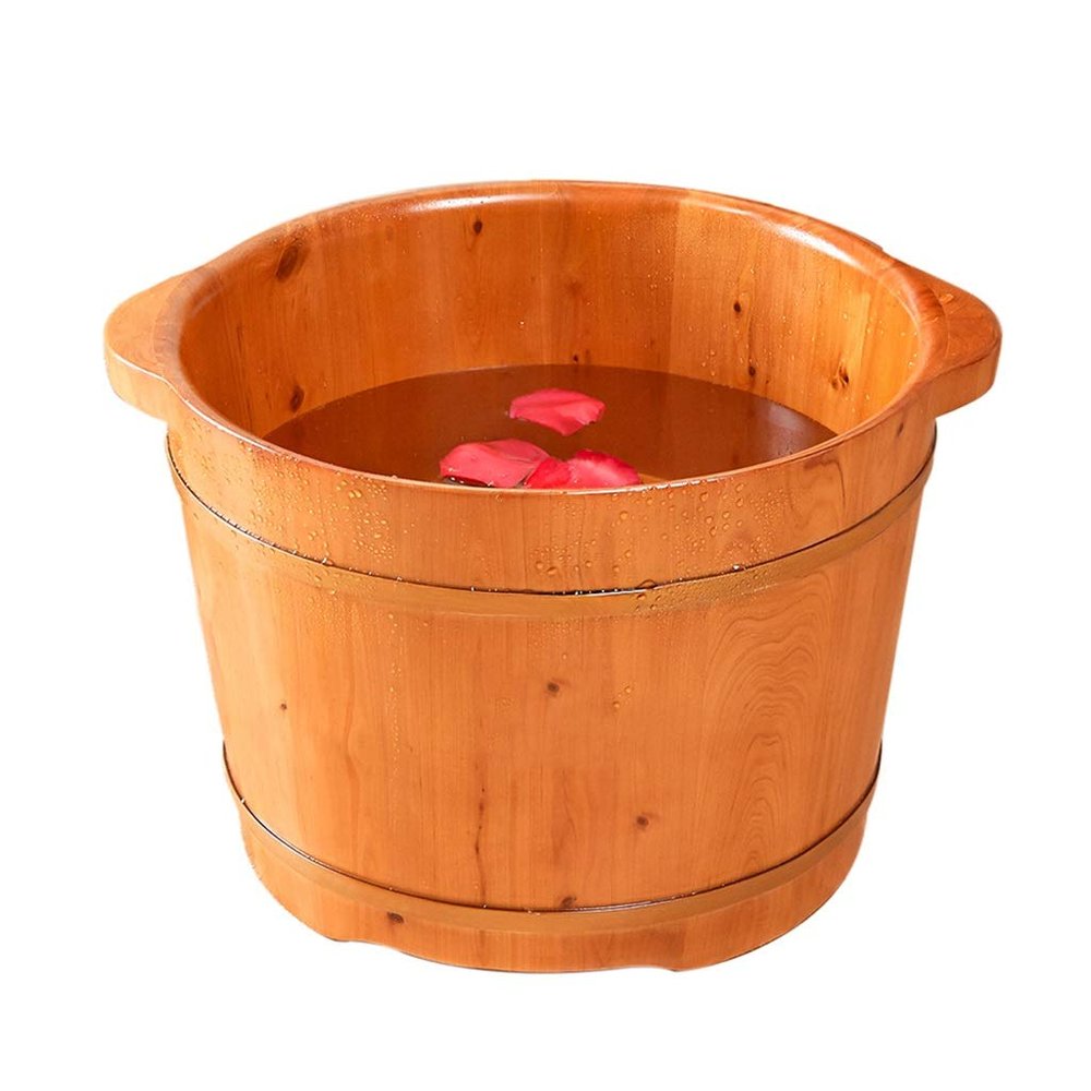 Foot Tub, Foot Basin Tub Bucket, Massage, Spa, Sauna, Soak,foot Bath Wooden Bucket Foot Spa Household Wash Basin