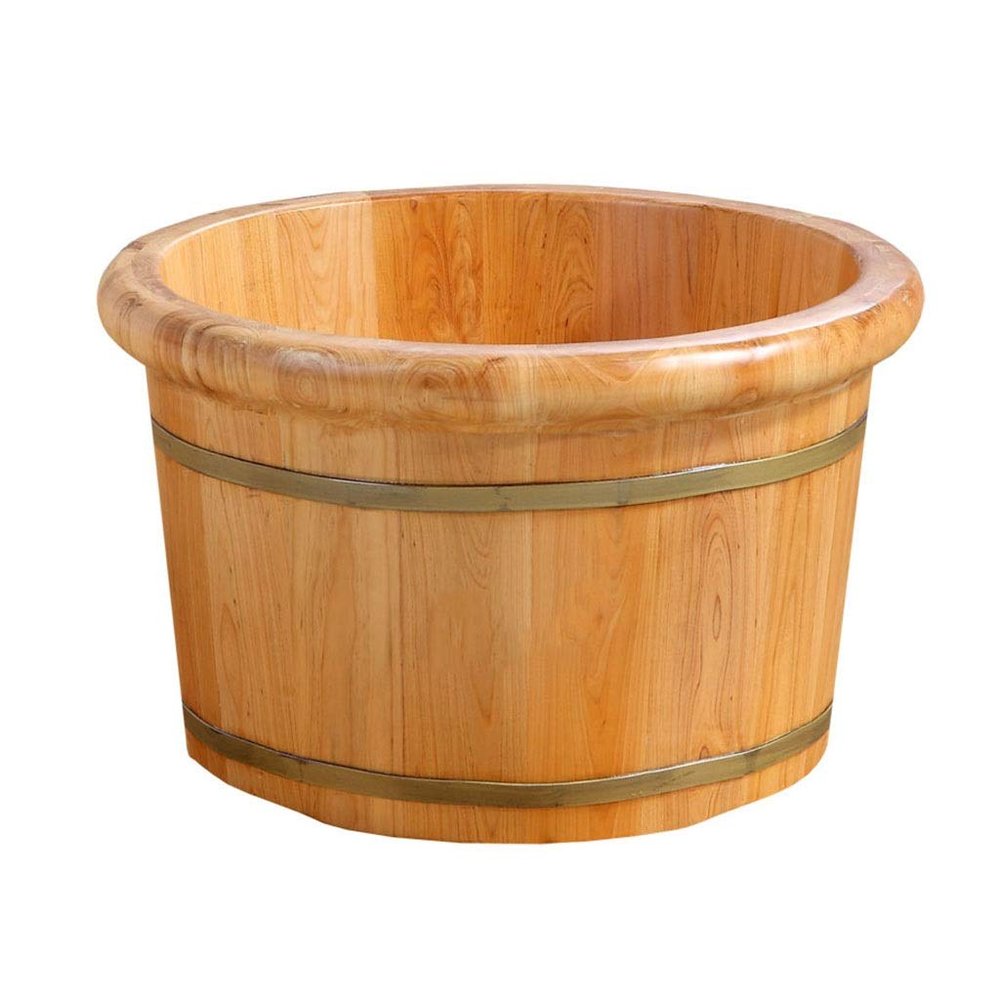 Foot Tub, Foot Basin Tub Bucket, Massage, Spa, Sauna, Soak,foot Bath Wooden Bucket Foot Spa Household Wash Basin