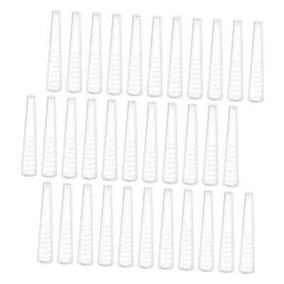 50pcs Eyelash Tweezers Set Tweezers Covers Cover Sleeve Tip Sleeve Lash Tool Eyelash Protector Environmental Soft Silicone Accessories with