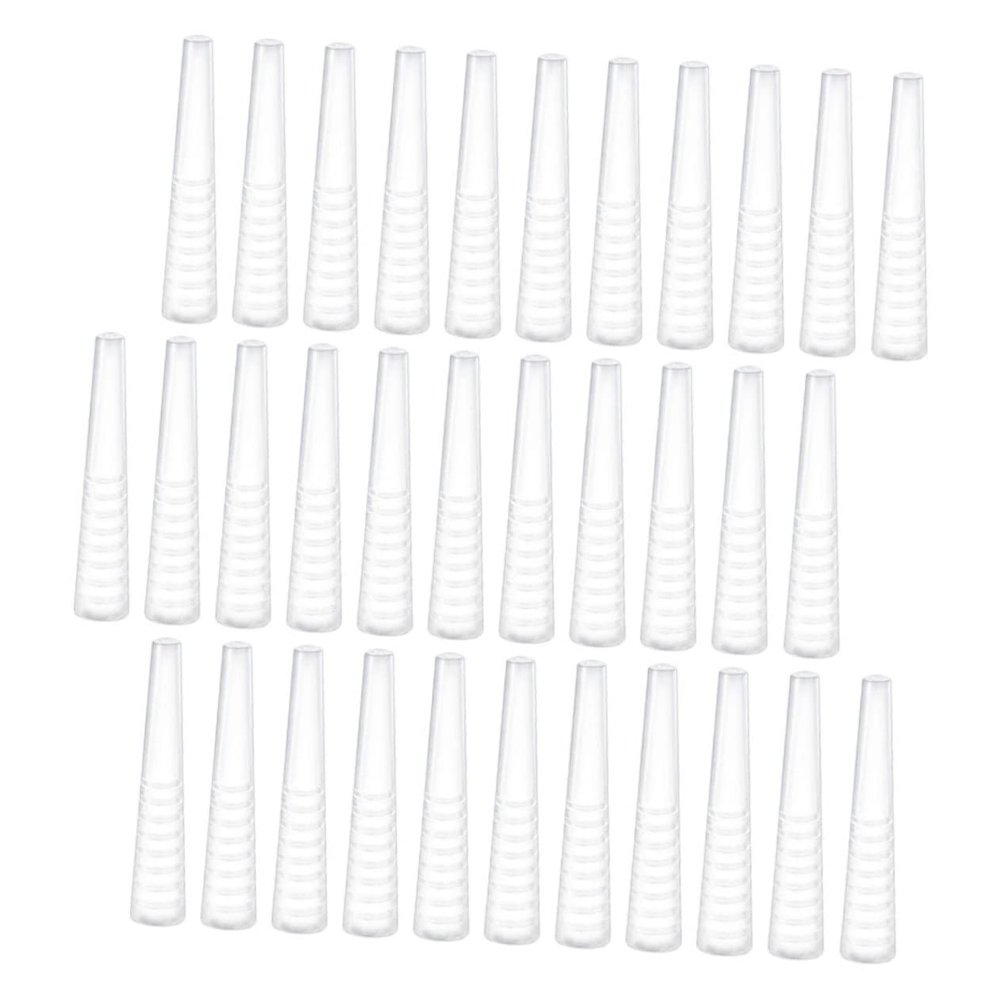 50pcs Eyelash Tweezers Set Tweezers Covers Cover Sleeve Tip Sleeve Lash Tool Eyelash Protector Environmental Soft Silicone Accessories with