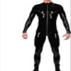 100% Latex Rubber Gummmi Black One-Piece Zip Finish Role Play Party Hand Customized 0.4mm,Custom Color,XXL view 2