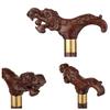 SilteD Walking Stick Wood Carving Crutches Cane Walking Aid For Elderly Pregnant Women,4 Family Present view 3