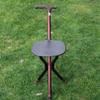 Folding Cane Seat Capacity Thick Aluminum Alloy Cane Stool Crutch Chair Seat 3 Legs Cane Seats Highly Adjustable Walking Stick Tall Unisex for Elderly Family Present view 3