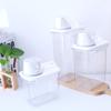 Laundry Detergent Dispenser Clear Washing Powder Container with Lid and Handle Laundry Detergent Powder Storage Box for Laundry Powder Beads, Oatmeal, Pet Food view 3