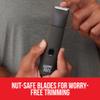 Happy Nuts The Lumberjack Electric Groin & Body Hair Trimmer for Men - Mens Body Groomer Kit for Privates - Smooth Ball & Pubic Hair Shaver (Graphite) view 3