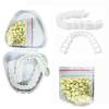 Flipped Warmth 1 Pair Teeth Veneers Dentures Fake Teeth Braces Whitening Cosmetic Tooth Covering Snap Smile Teeth Top and Bottom Clip in Veneers Teeth Temporary Upper and Lower False Teeth view 1