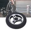 10inch Wheelchair Caster Wheel, (10")250 * 50mm 4 Holes Anti-Slip No Inflation PU Wheel Alloy Steel Hub Explosion Proof Caster, 6mm Walker Tire Replacement view 1