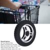 10inch Wheelchair Caster Wheel, (10")250 * 50mm 4 Holes Anti-Slip No Inflation PU Wheel Alloy Steel Hub Explosion Proof Caster, 6mm Walker Tire Replacement view 3