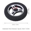 10inch Wheelchair Caster Wheel, (10")250 * 50mm 4 Holes Anti-Slip No Inflation PU Wheel Alloy Steel Hub Explosion Proof Caster, 6mm Walker Tire Replacement view 4