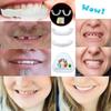 Flipped Warmth 2 Pairs Instant Veneers Dentures Fake Teeth Cosmetic Tooth Covering False Teeth Veneers Top and Bottom, Temporary Dentures for Men and Women view 3