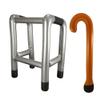 Inflatable Walking Frame and Stick Set, Inflatable Party Props, Joke Presents for Adults, Retirement Presents and 40th 50th 60th 65th Birthday Gifts, Halloween (1x Walking Stick & Zimmer Frame Set) view 1
