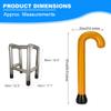 Inflatable Walking Frame and Stick Set, Inflatable Party Props, Joke Presents for Adults, Retirement Presents and 40th 50th 60th 65th Birthday Gifts, Halloween (1x Walking Stick & Zimmer Frame Set) view 2
