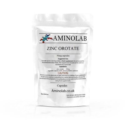 Aminolab - Zinc Orotate 50mg 60 Capsules