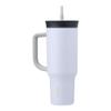 Owala Stainless Steel Triple Layer Insulated Travel Tumbler with Spill-Resistant Lid, Straw, and Carry Handle, 1185ml Purple (Bunny Hop) view 1