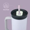 Owala Stainless Steel Triple Layer Insulated Travel Tumbler with Spill-Resistant Lid, Straw, and Carry Handle, 1185ml Purple (Bunny Hop) view 4