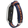 ESTUYOYA - Nylon Wristband Compatible with Xiaomi Mi Band 8 Colours Spain Flag Double Band New Anti-Lost Security System Blue Otan view 2