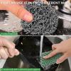 2in1 Chainmail Scrubber for Cast Iron Pans - Detachable Cast Iron Cleaner Chain Mail Scrubber, Cast Iron Skillet Scrubber Cast Iron Cleaning Chain Scrubber for Cast Iron, Dutch Oven, Carbon Steel Pan view 3