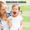 Kids Electric Toothbrush, USB Rechargeable Electric Power Soft Toothbrush with 8 Brush Heads for Children, 4 Modes, Smart Timer (Yellow) view 2