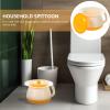 TOPBATHY Portable Urinal Potty with Lid for Adults and Children Lightweight Plastic Chamber Pot for Bedroom and Travel Sealed Urine Pot for Elderly Pregnant Women view 2