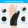 ACWOO Thumb Wrist Support Brace, Compression Reversible Thumb & Wrist Stabilizer Splint for Trigger Finger, Pain Relief, Arthritis, Tendonitis, Sprained, Carpal Tunnel, Fits Right and Left Hand view 2
