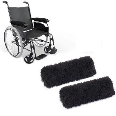 ASXCAQ Armrest Pad 2Pcs Padded Armrest Cushion Universal Arm Rest Pads, Wheelchair armrests, Wheelchair Cover Cushion Pad, Wheelchair Accessories for Old Man