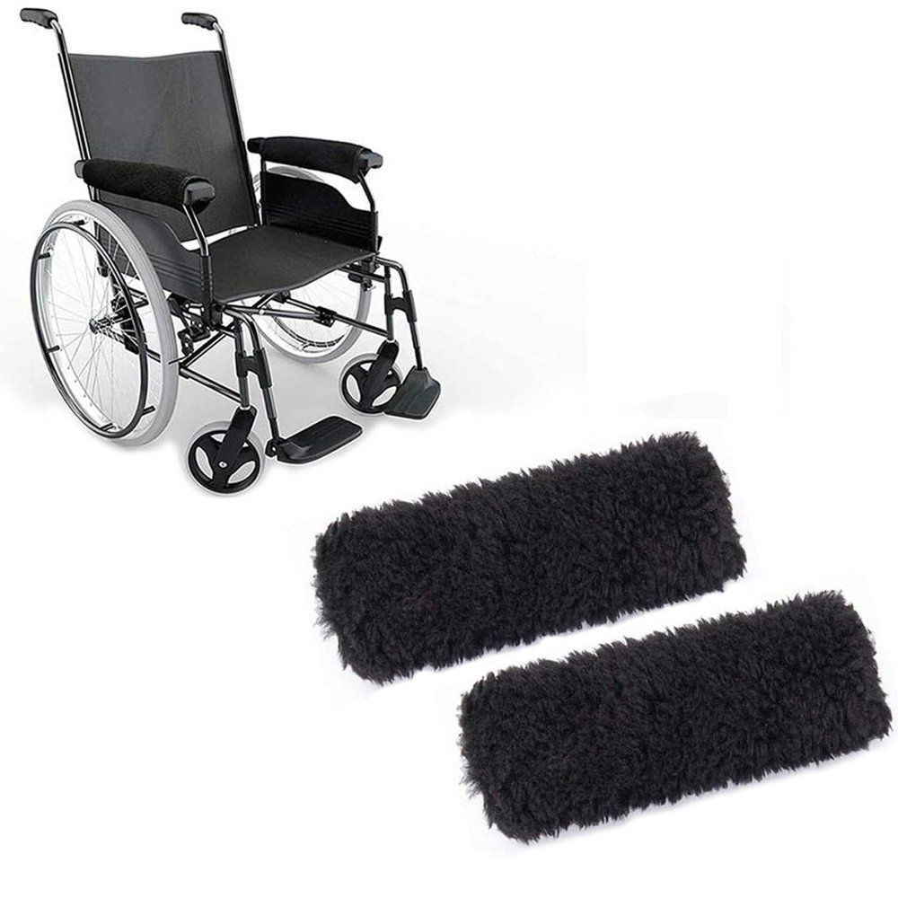 ASXCAQ Armrest Pad 2Pcs Padded Armrest Cushion Universal Arm Rest Pads, Wheelchair armrests, Wheelchair Cover Cushion Pad, Wheelchair Accessories for Old Man