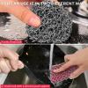 [Dual-use] Cast Iron Scrubber Cleaner - 316 SS Chain Mail Scrubber | Detachable Chainmail Scrubber - Cast Iron Pan Pot Skillet Scrubber - Metal Scrub Pad Cleaning Kit to Clean Cast Iron,Dutch Oven,Wok view 3
