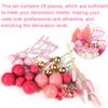 29 PCS Cake Decorations, Happy Birthday Cake Topper, Pink Butterfly Cupcake Toppers Decorations for Birthday Wedding Fairy Background Wall Party Decorations view 3