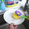 Flower Shape Cleaning Brush Removable Handle Brush Kitchen Bathroom Brush Bowl Dish Pot Cleaning Brush view 3
